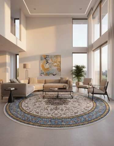 Colorful Persian Mahal hand knotted carpet